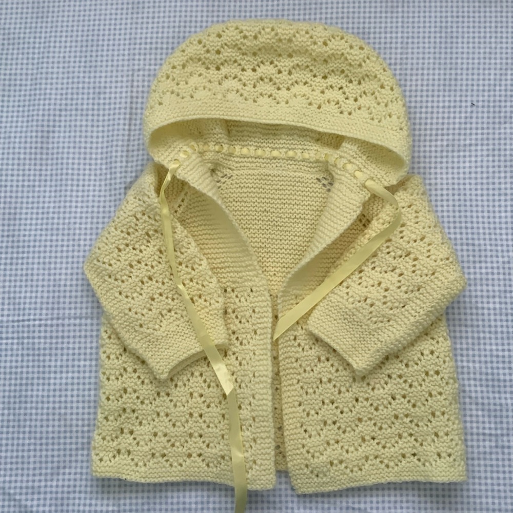 Handmade unisex baby sweater